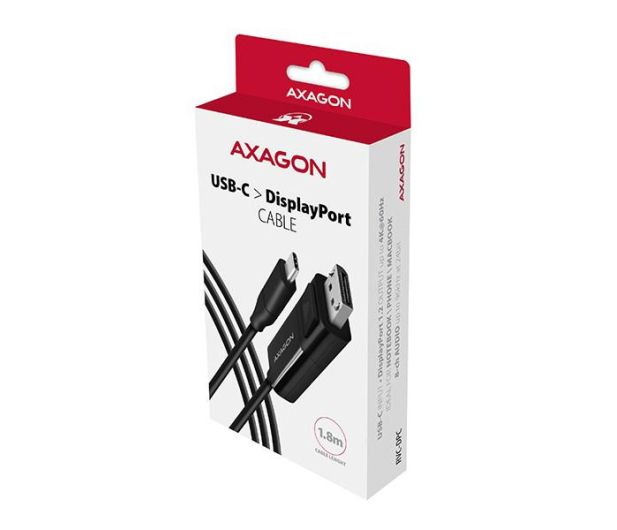 Axagon RVC-DPC, USB-C - DisplayPort kabel 1.8m, 4K/60Hz - 1353445 - zdjęcie 9